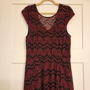 SIZE XL Red and Black Dress, Joe Boxer